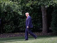 Дональд Трамп на южной лужайке Белого дома Дональд Трамп на южной лужайке Белого дома