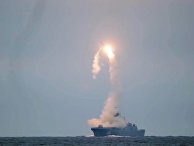 Первый запуск гиперзвуковой ракеты "Циркон" с фрегата "Адмирал Горшков" в Белом море по морской цели в Баренцевом море