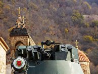 Российские миротворцы выставили наблюдательный пост у монастыря Дадиванк в Карабахе Российские миротворцы выставили наблюдательный пост у монастыря Дадиванк в Карабахе