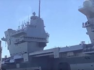 Новейший британский авианосец затопило тоннами воды Новейший британский авианосец затопило тоннами воды