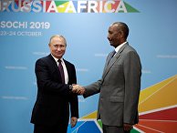 Президент РФ Владимир Путин и председатель Верховного (Суверенного) Совета Республики Судан Абдельфаттах Бурхан