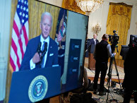Президент США Джо Байден выступает на Мюнхенской конференции по безопасности в Вашингтоне