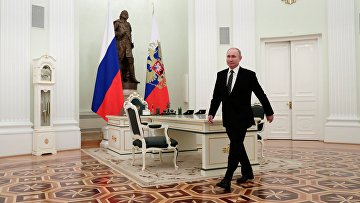 Президент РФ Владимир Путин в Кремле