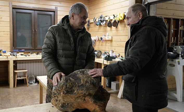 Отдых президента РФ В. Путина в Сибири