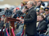Президент РФ В. Путин на военном параде в честь 76-й годовщины Победы в ВОВ Президент РФ В. Путин на военном параде в честь 76-й годовщины Победы в ВОВ