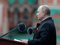 Президент РФ В. Путин на военном параде в честь 76-й годовщины Победы в ВОВ Президент РФ В. Путин на военном параде в честь 76-й годовщины Победы в ВОВ