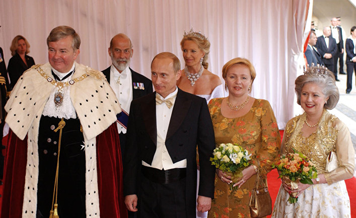 Праздничный обед в честь президента России Владимира Путина. Лондон, 2003 год