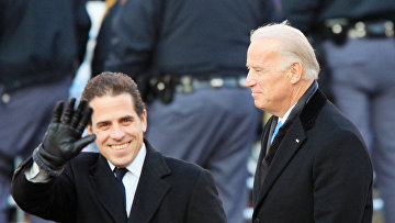 Вице-президент Джо Байден и его сын Хантер Байден, 2009