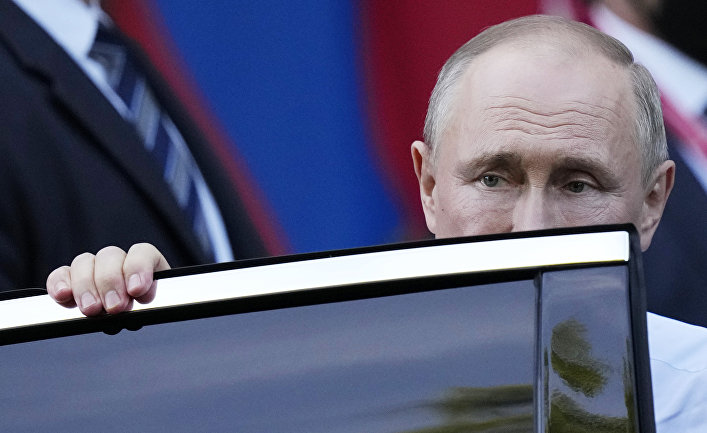 Владимир Путин после встречи с Джо Байденом в Женеве, Швейцария