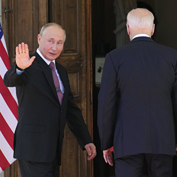 Встреча президентов России и США В. Путина и Дж. Байдена в Женеве Встреча президентов России и США В. Путина и Дж. Байдена в Женеве