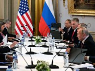 Встреча президентов России и США В. Путина и Дж. Байдена в Женеве Встреча президентов России и США В. Путина и Дж. Байдена в Женеве