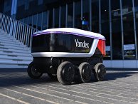 Робот-курьер "Яндекса" начал работать на территории "Сколково" Робот-курьер "Яндекса" начал работать на территории "Сколково"