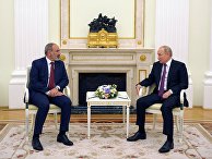 Встреча президента РФ В. Путина с исполняющим обязанности премьер-министра Армении Н. Пашиняном Встреча президента РФ В. Путина с исполняющим обязанности премьер-министра Армении Н. Пашиняном