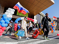 Российские туристы в аэропорту Шарм-эль-Шейха, Египет Российские туристы в аэропорту Шарм-эль-Шейха, Египет