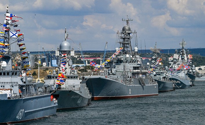 Репетиция парада ВМФ в Севастополе