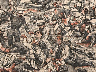 Русско-японская война. Перевозка раненых русских. 1904 год Русско-японская война. Перевозка раненых русских. 1904 год