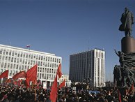 Митинг на Калужской площади в Москве, приуроченный к годовщине Всесоюзного референдума 17 марта 1991 года о сохранении СССР Митинг на Калужской площади в Москве, приуроченный к годовщине Всесоюзного референдума 17 марта 1991 года о сохранении СССР