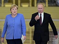 Встреча президента РФ В. Путина с канцлером Германии А. Меркель Встреча президента РФ В. Путина с канцлером Германии А. Меркель