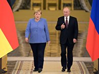 Встреча президента РФ В. Путина с канцлером Германии А. Меркель Встреча президента РФ В. Путина с канцлером Германии А. Меркель