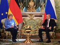 Встреча президента РФ В. Путина с канцлером Германии А. Меркель Встреча президента РФ В. Путина с канцлером Германии А. Меркель