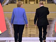 Встреча президента РФ В. Путина с канцлером Германии А. Меркель Встреча президента РФ В. Путина с канцлером Германии А. Меркель