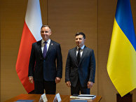 Президент Украины Владимир Зеленский и президент Польши Анджей Дуда на саммите «Крымская платформа» в Киеве Президент Украины Владимир Зеленский и президент Польши Анджей Дуда на саммите «Крымская платформа» в Киеве