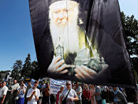 Верующие выступают против визита Вселенского Патриарха Варфоломея I в Киеве Верующие выступают против визита Вселенского Патриарха Варфоломея I в Киеве