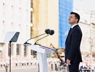 Президент Украины Владимир Зеленский на параде Президент Украины Владимир Зеленский на параде