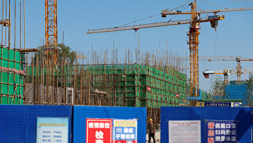 Строительная площадка одного из объектов Evergrande в Пекине