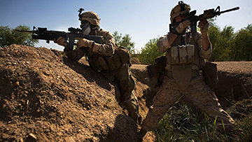 Американские военные в Мардже, Афганистан