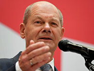 Кандидат в канцлеры ФРГ от партии SPD Олаф Шольц Кандидат в канцлеры ФРГ от партии SPD Олаф Шольц