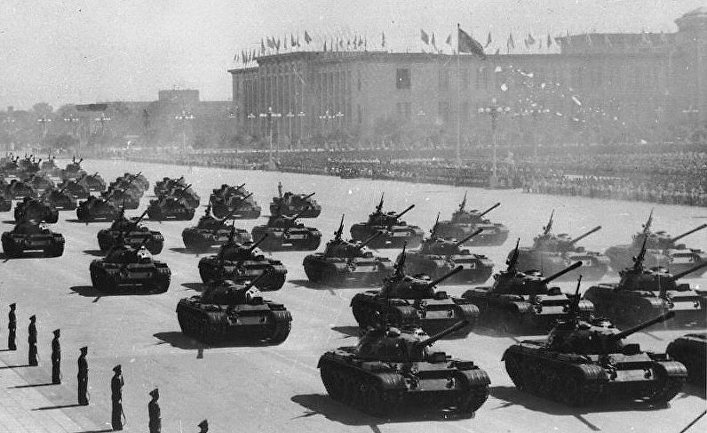 Танки Тип 59 на параде в Пекине