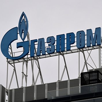 Вывеска на офисе ПАО "Газпром" Вывеска на офисе ПАО "Газпром"