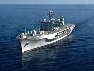 Флагманский корабль 6-го флота ВМС США «Маунт Уитни» Флагманский корабль 6-го флота ВМС США «Маунт Уитни»