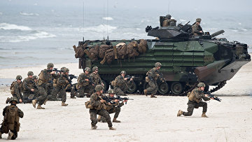 Морские пехотинцы США принимают участие в военных учениях в Литве