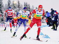 Россиянин Александр Большунов во время Чемпионата мира по лыжным гонкам в Лиллехаммере