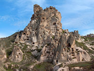 Вид крепости Учхисар, Каппадокия