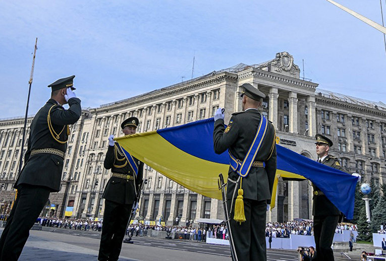 Военный парад в День Независимости Украины в Киеве