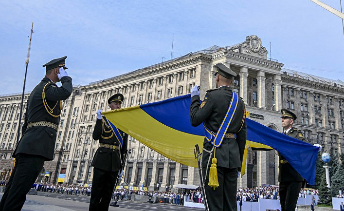 Военный парад в День Независимости Украины в Киеве