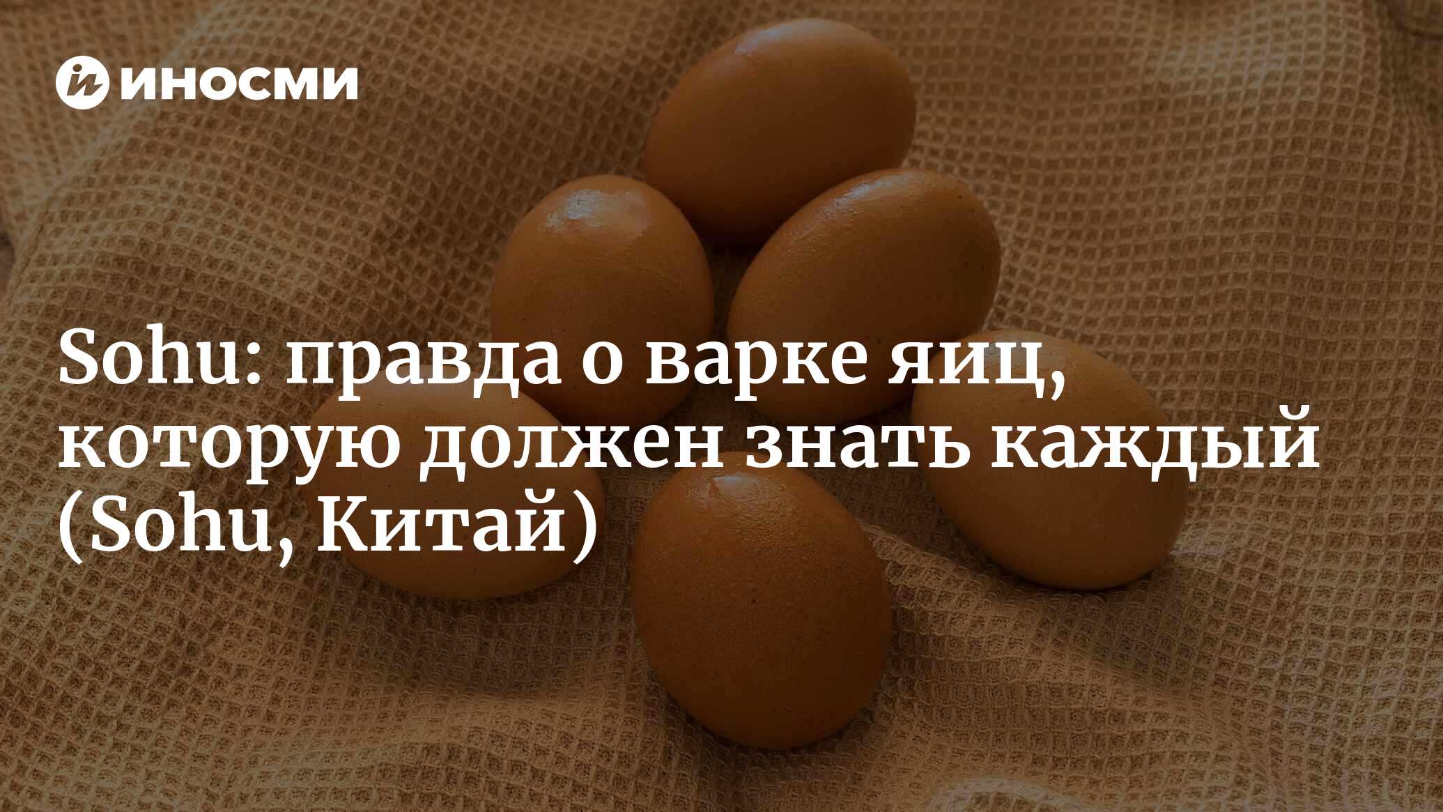 Sohu (Китай): если сварить яйцо неправильно, оно превратится в яд? Очень  многие люди не знают об этом! (Sohu, Китай) | 07.10.2022, ИноСМИ