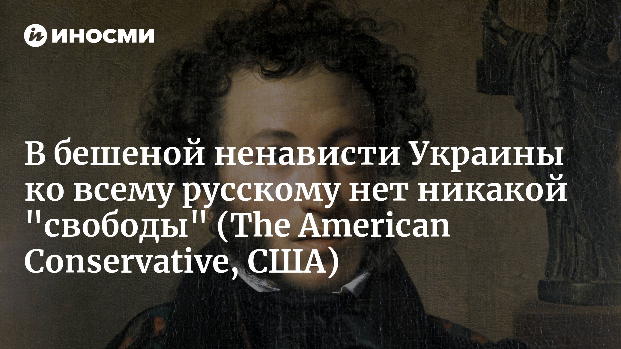 Пушкин на Украине или в Украине. Бесит ненавижу