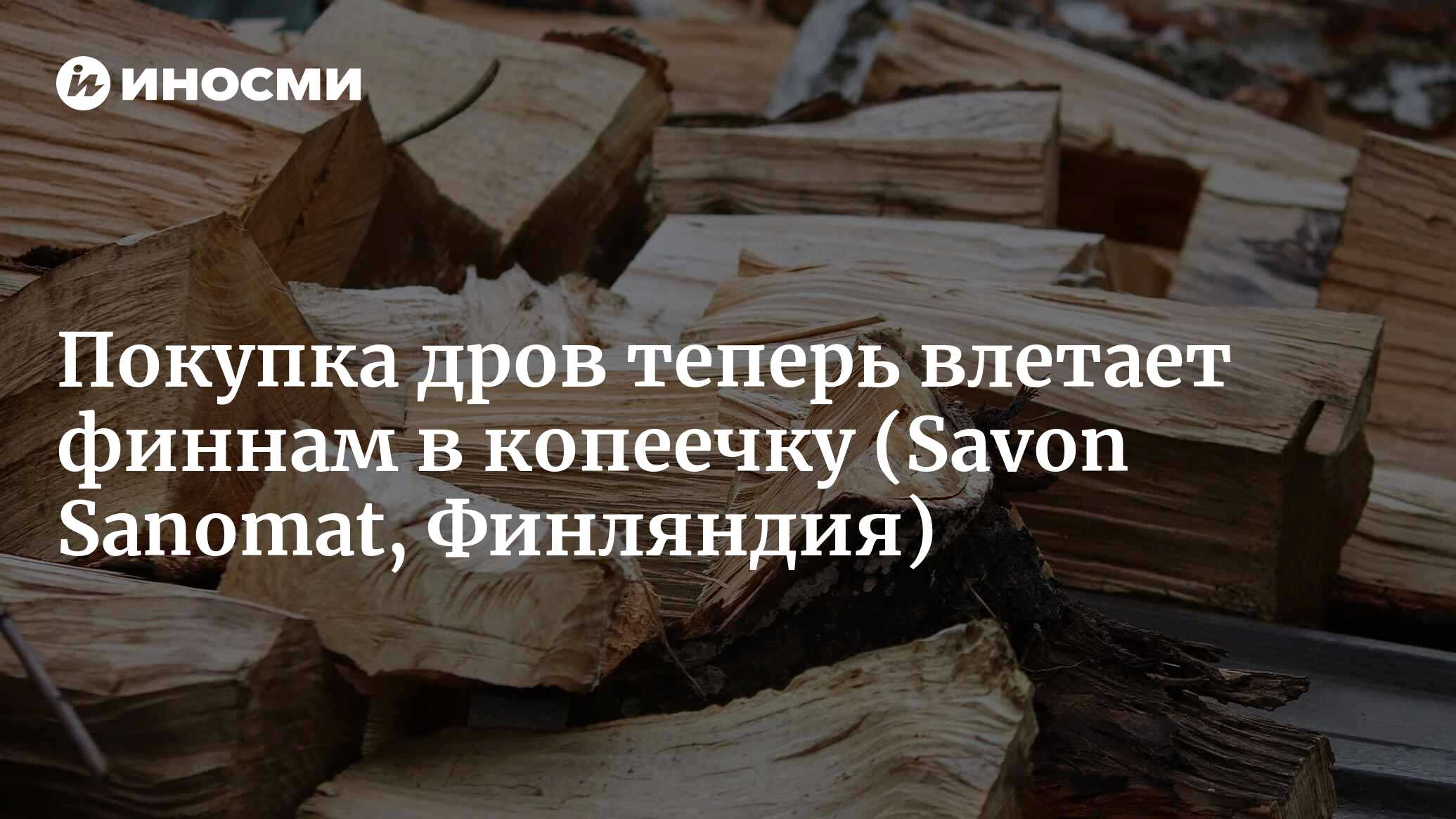 Покупка дров теперь влетает финнам в копеечку | 25.10.2022, ИноСМИ