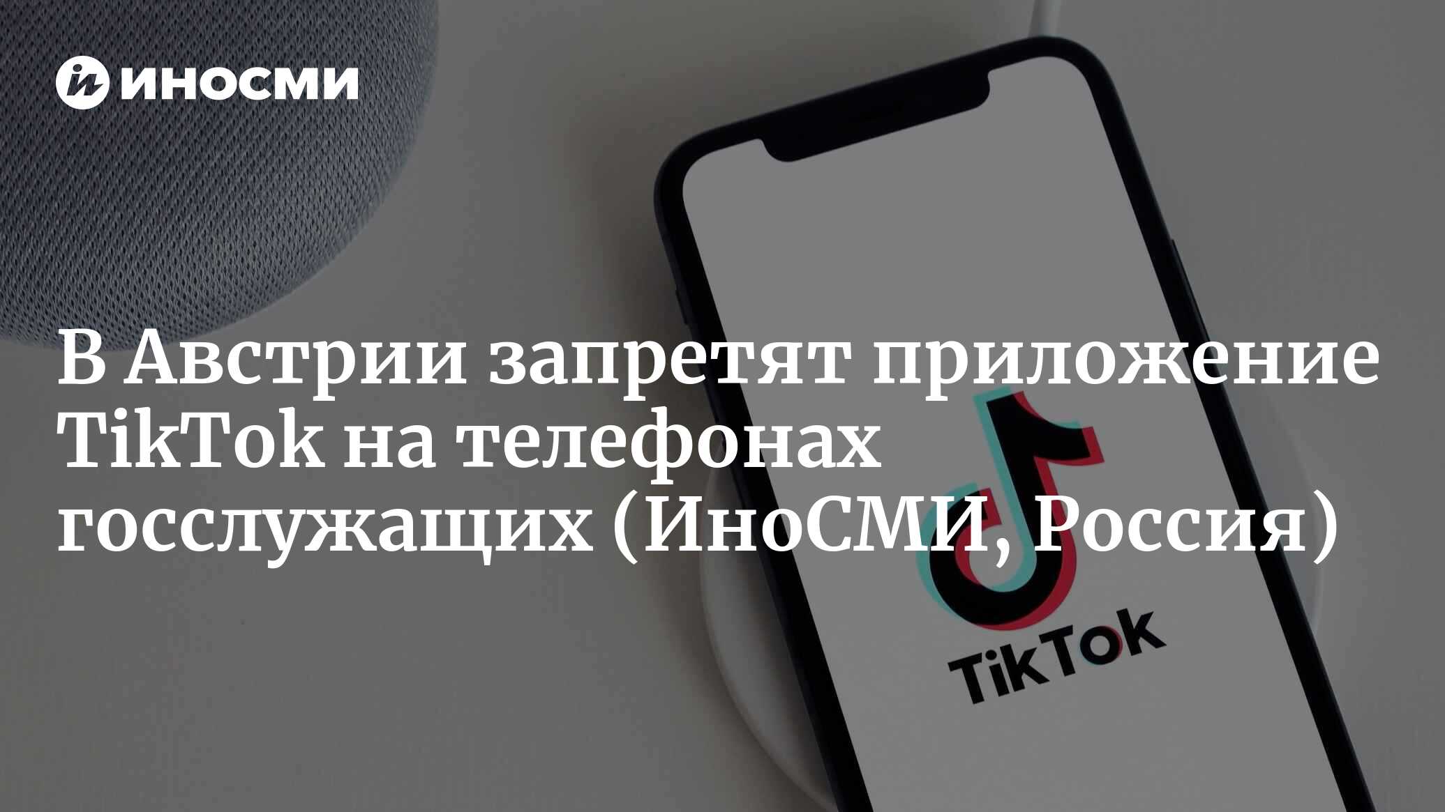 В Австрии запретят приложение TikTok на телефонах госслужащих | 10.05.2023,  ИноСМИ