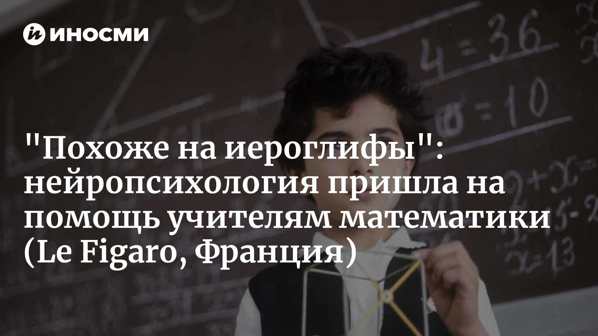 Вопрос обучения... но также и наследственности: почему некоторым так тяжело  дается математика (Le Figaro, Франция) | 02.05.2024, ИноСМИ