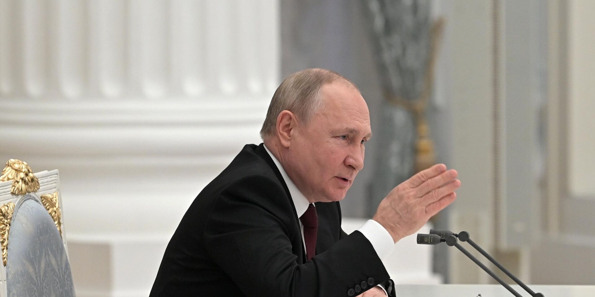 Президент РФ В. Путин провел заседание Совбеза РФ - ИноСМИ, 1920, 24.02.2022
