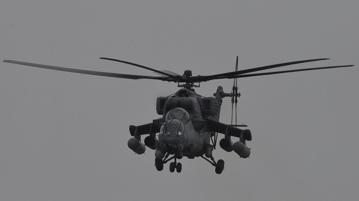 Ударный вертолет Ми-24 ВКС РФ
