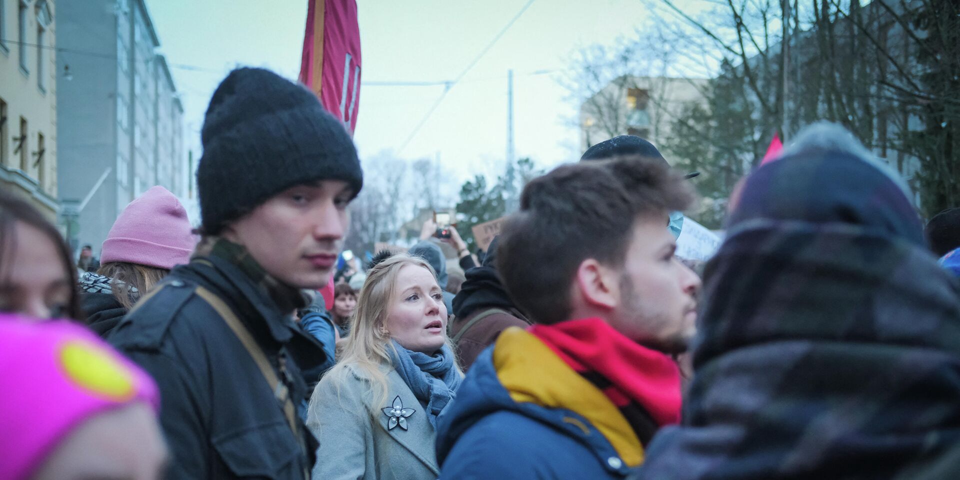 Участники акции протеста в Хельсинки, Финляндия - ИноСМИ, 1920, 03.03.2022