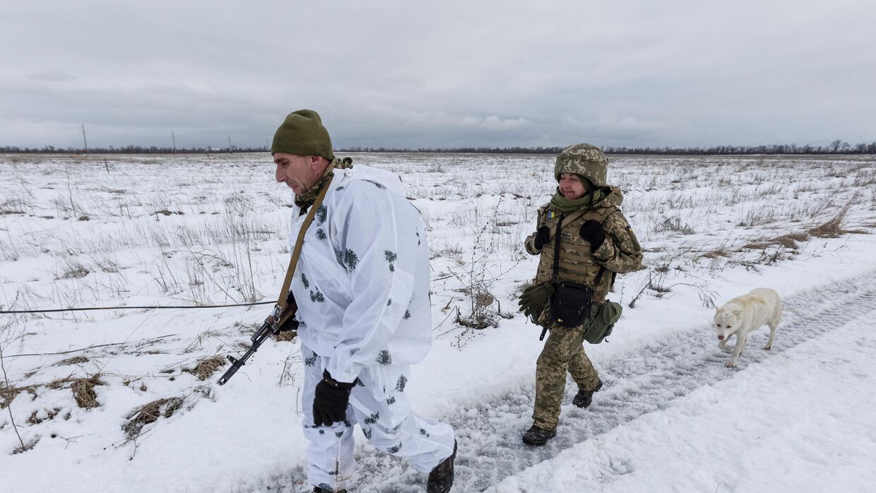 Украинские военные на востоке Украины