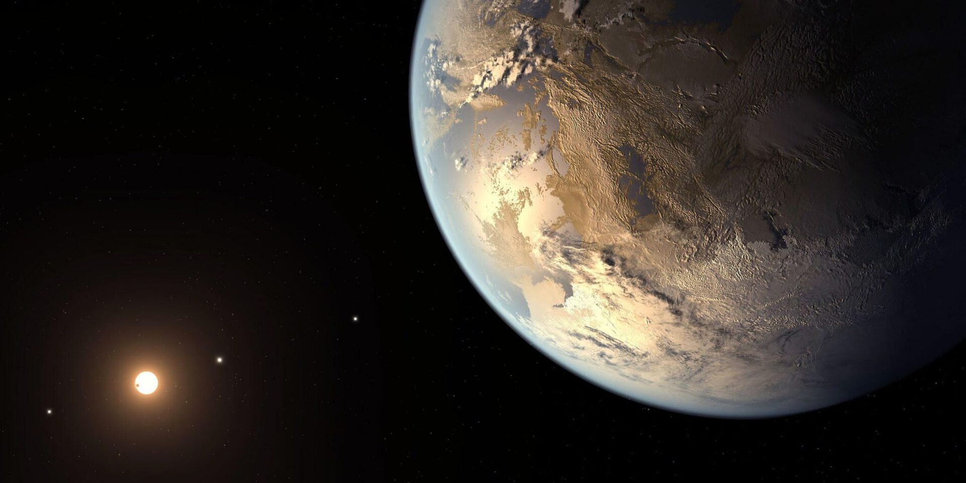 Планета Kepler-186 f в представлении художника - ИноСМИ, 1920, 13.04.2022