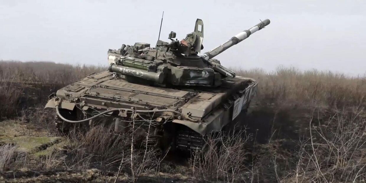 Экипажи танков ЗВО при освобождении населенного пункта Топольское Харьковской области